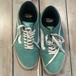 Men’s vans pro tnt five Tony Trujillo callab seafoam green suede size 11